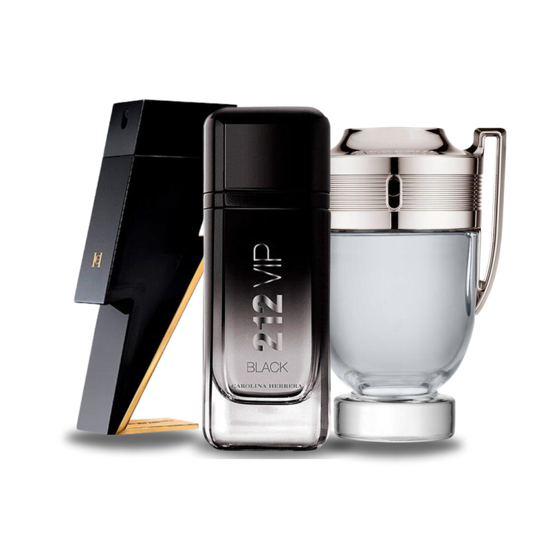 Akciové balenie 3 parfémov BAD BOY, 212 VIP BLACK a Paco Rabanne INVICTUS 100ml