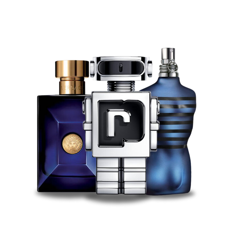 Akciové balenie 3 parfémov Versace DYLAN BLUE, Paco Rabanne PHANTOM a Jean Paul Gaultier ULTRA MALE 100ml