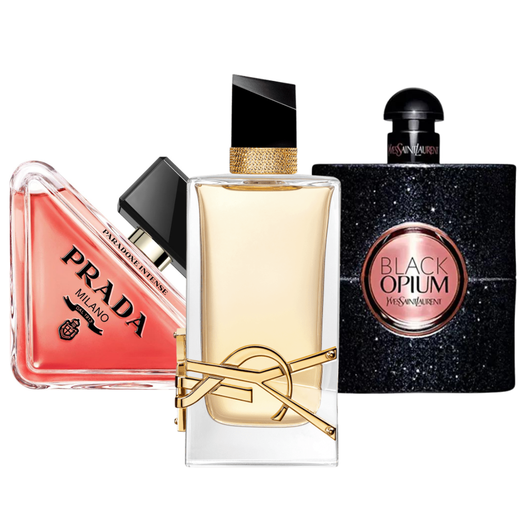 Akciové balenie 3 parfumov Prada Paradox, Black Opium Yves Saint Laurent, Libre 100ml